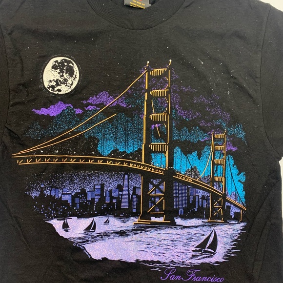 Vintage San Francisco Keehn Scenes Graphic Single Stitch - Small - Picture 3 of 7